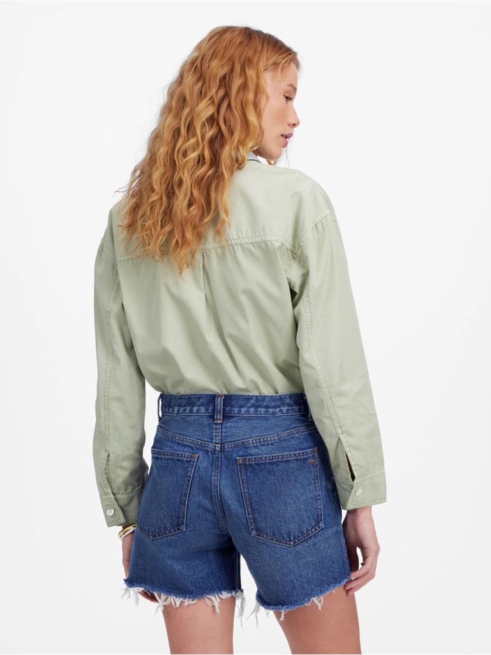 Madewell The Brynn Long Short High-Rise Raw Hem Size 24 - Picture 3 of 6